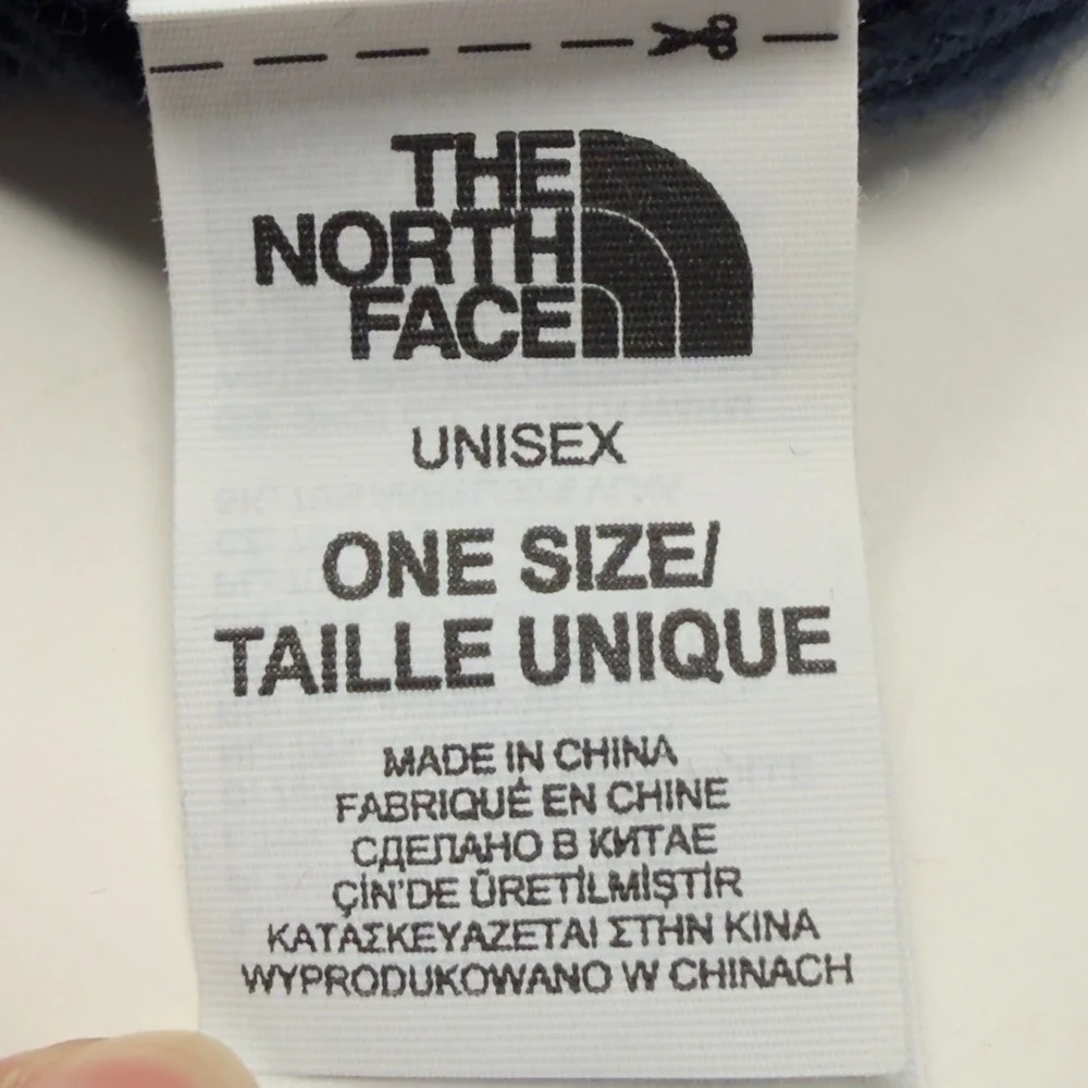 The North‎ Face Unisex Ribbed Beanie Navy Blue California Heritage Patch OSFM